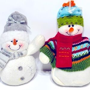 Snowmen Plush lot of two
